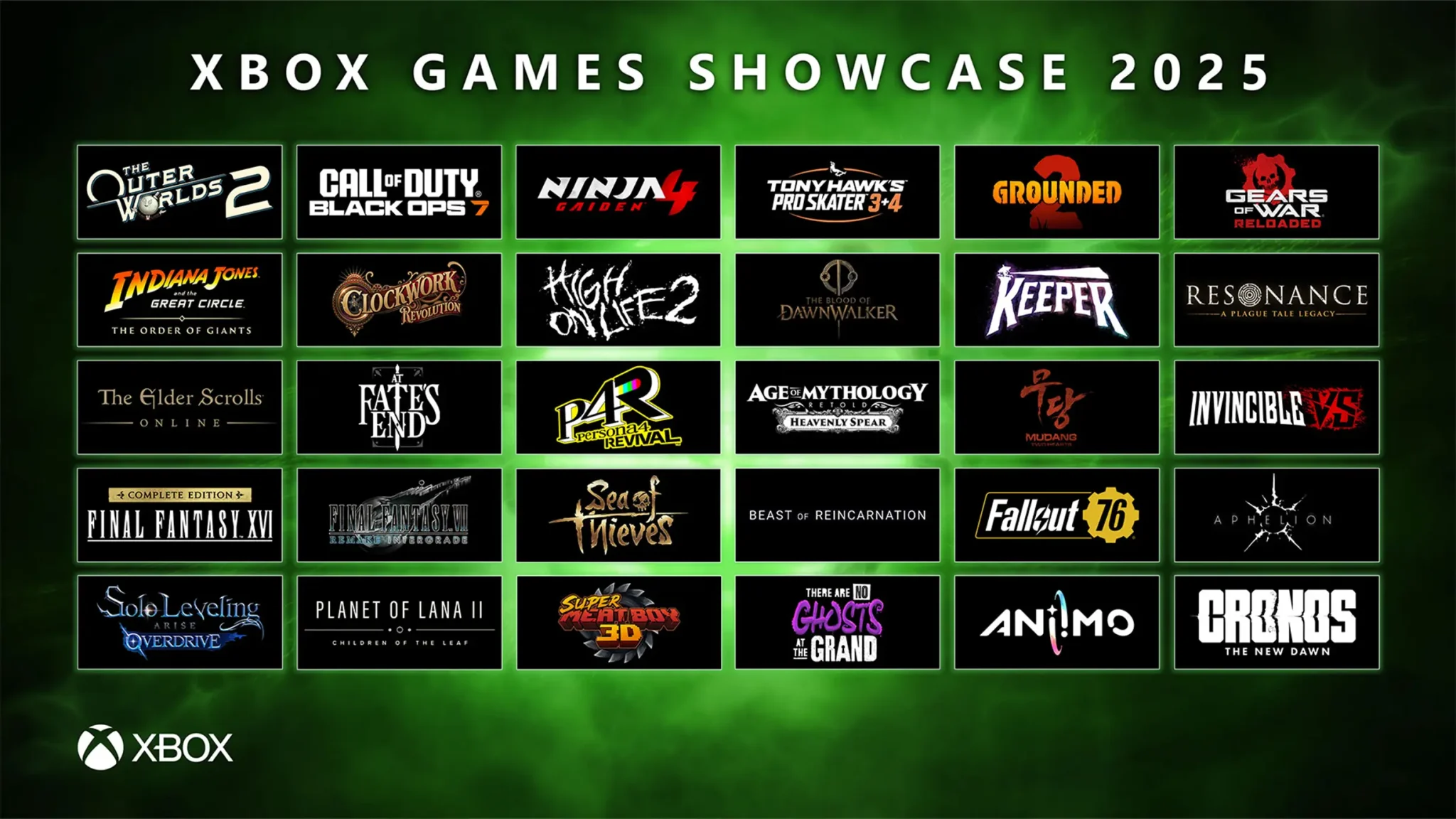 XBOX GAMES SHOWCASE 2025