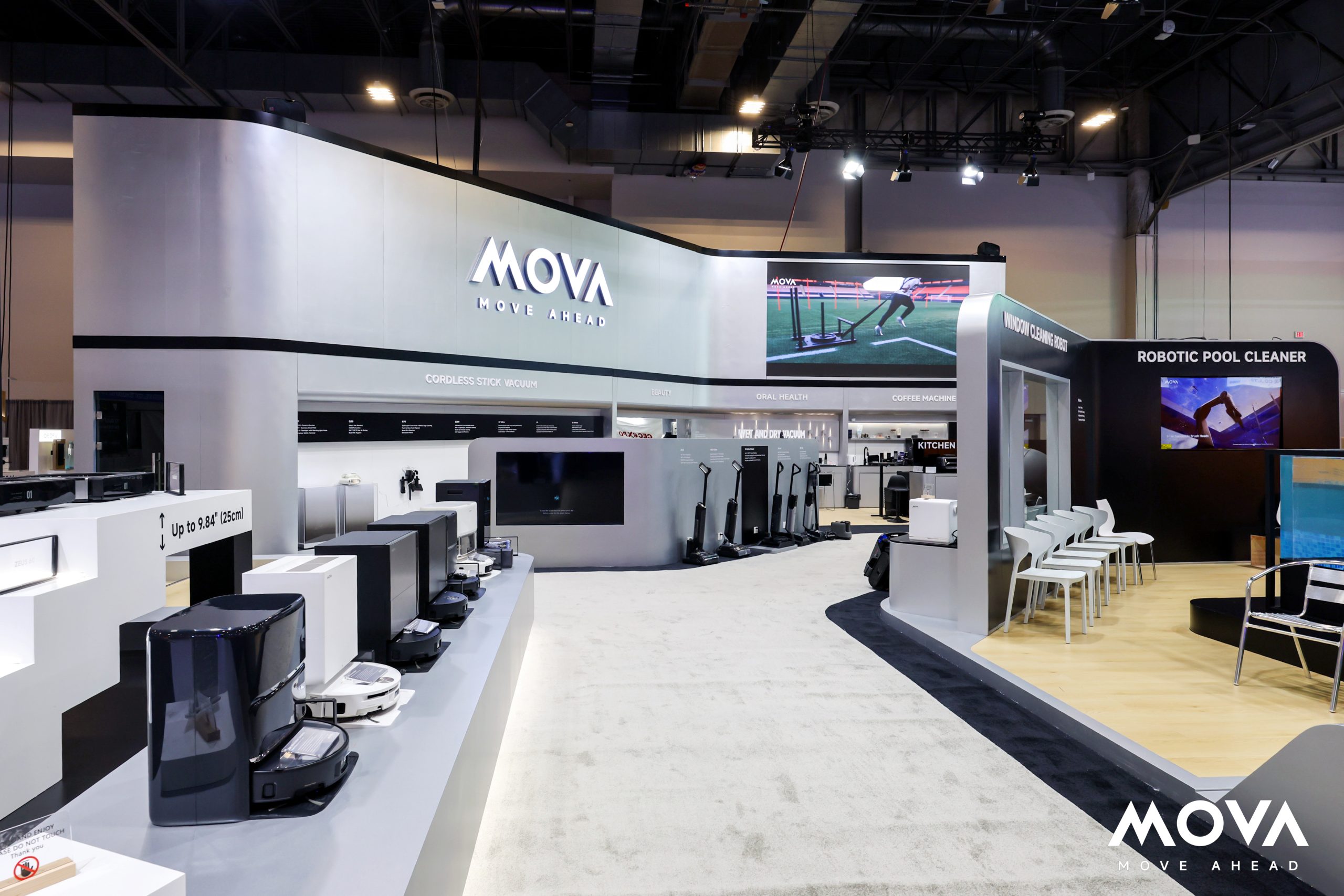 Robot aspirador MOVA con módulo volador Pilot 70 presentado en el CES 2026.