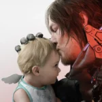Sam recorriendo un terreno hostil en Death Stranding 2 en PC durante sus primeras horas de juego