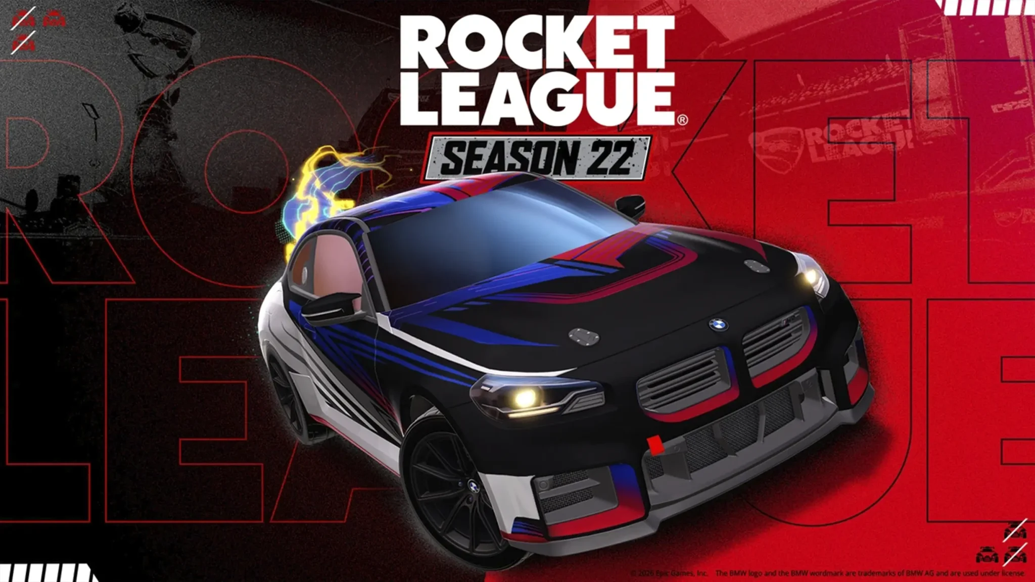 Temporada 22 de Rocket League con nuevas funciones de entrenamiento, MMR visible, indicador de flip reset y colaboración con Jordan.