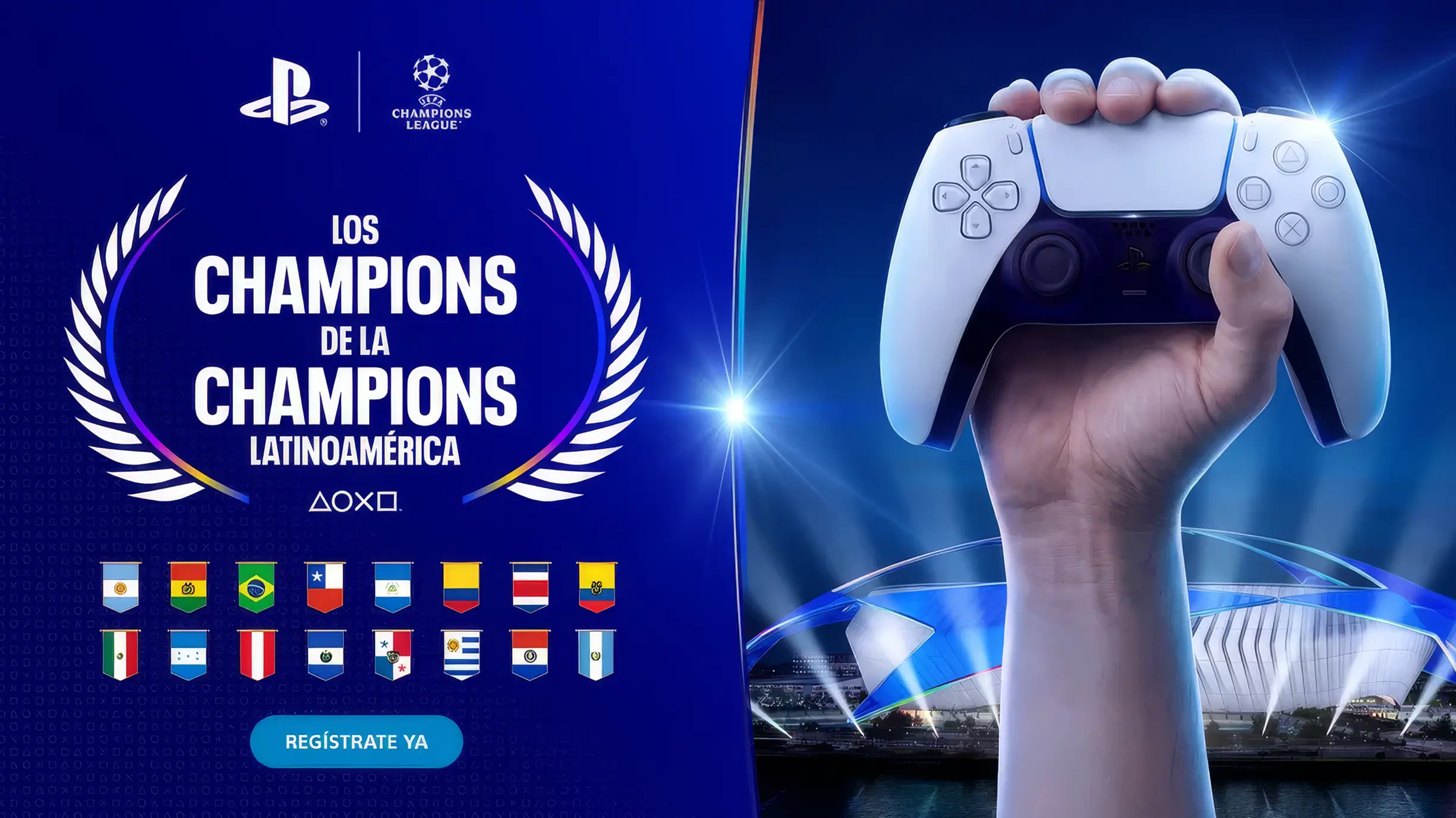 Jugador en PS5 participando en Champions de la Champions de PlayStation para EA SPORTS FC 26 en Latinoamérica